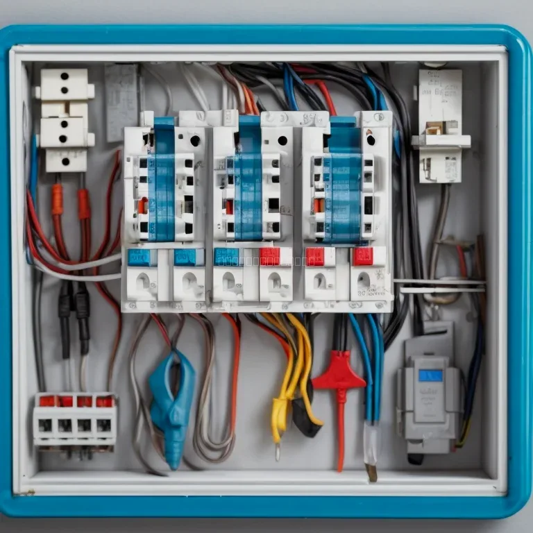 Panel eléctrico doméstico moderno