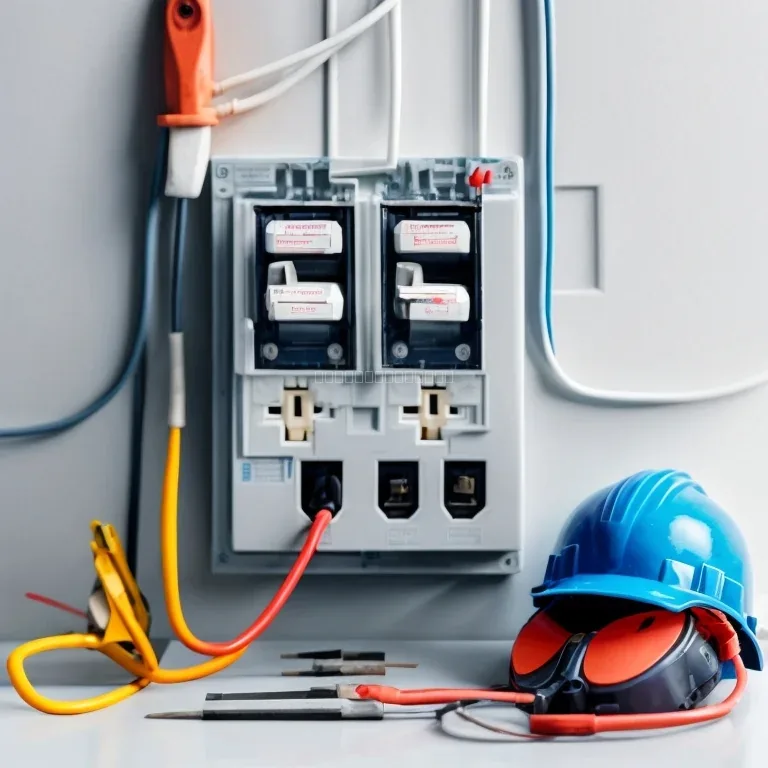 Documentos legales y herramientas eléctricas representando términos y condiciones